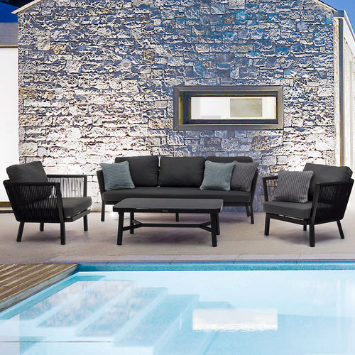 Canapé contemporain - GUITAR - DRIGANI SRL - d'extérieur / en tissu acrylique / en polyester