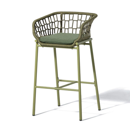 Chaise de bar contemporaine - JUNGLE - DRIGANI SRL - d'intérieur / en Textilene® / en corde