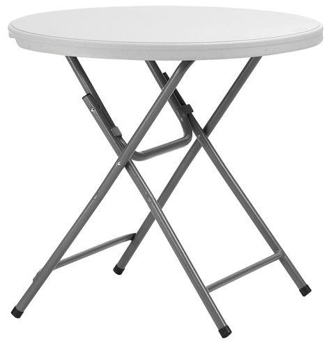 Table bistrot contemporaine - PRAXI 80 - DRIGANI SRL - en plastique / avec piètement en métal / ronde