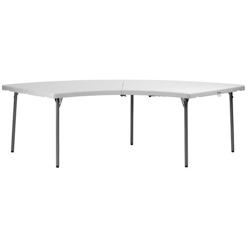 Table contemporaine - FT XLL MOON - DRIGANI SRL - en métal / avec piètement en métal / en demi-cercle