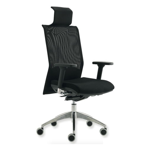 Chaise de bureau contemporaine - UF 428 A - DRIGANI SRL - d'intérieur / en tissu / avec piètement en métal