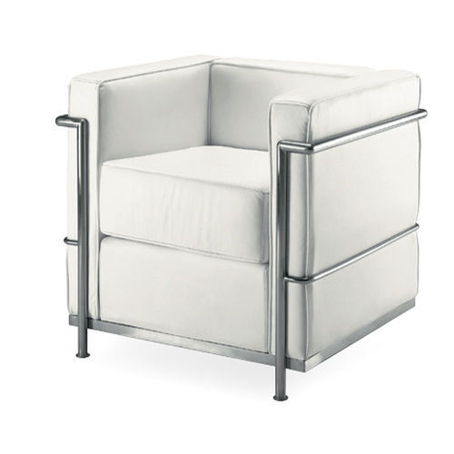 Fauteuil contemporain - UF 160 - DRIGANI SRL - en tissu / en métal / blanc