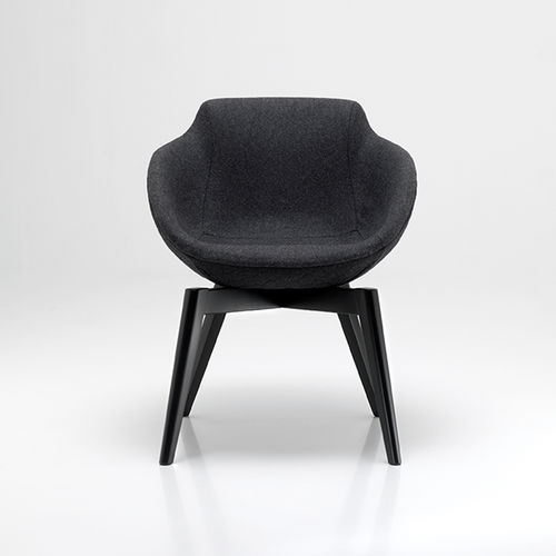 Chaise contemporaine - PL 5005 - DRIGANI SRL - d'intérieur / en velours / en cuir