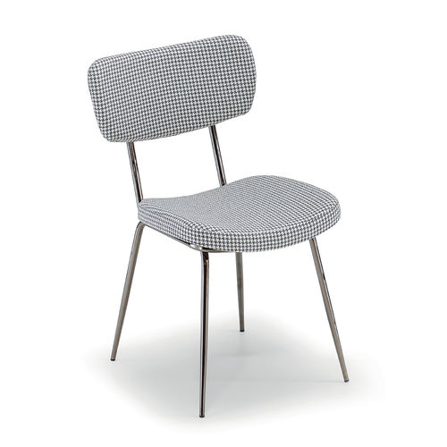 Chaise contemporaine - SE 1994 - DRIGANI SRL - d'intérieur / en tissu / avec piètement en acier
