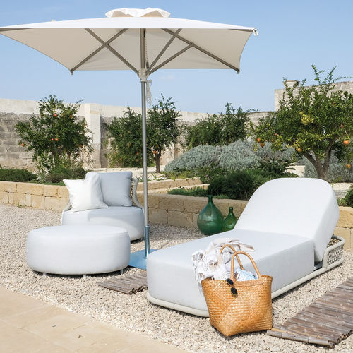 Bain de soleil contemporain - LOOP - DRIGANI SRL - en tissu / en mousse / en aluminium