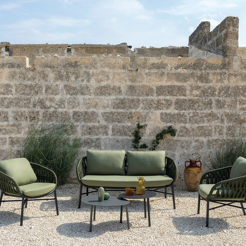 Canapé contemporain - drop - DRIGANI SRL - de jardin / en Textilene® / en corde
