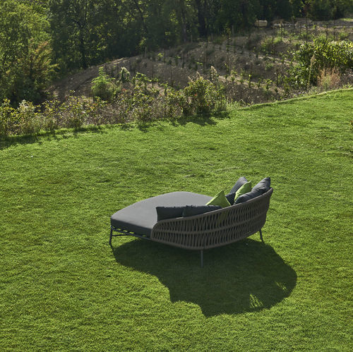 Bain de soleil contemporain - DROP - DRIGANI SRL - en Textilene® / en aluminium / en corde