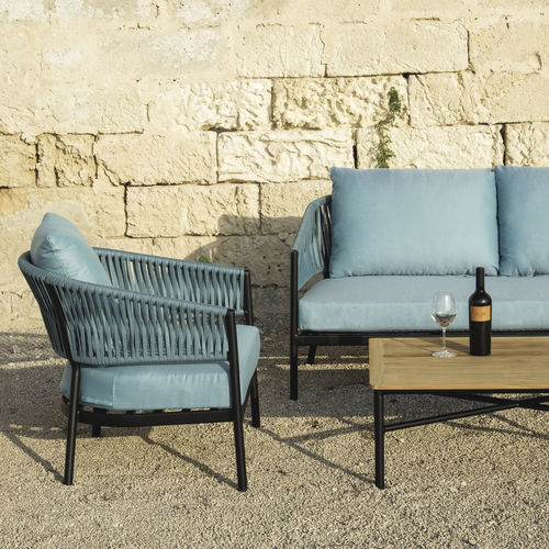 Fauteuil contemporain - GAIA-BELIZE - DRIGANI SRL - en Textilene® / en corde / en aluminium
