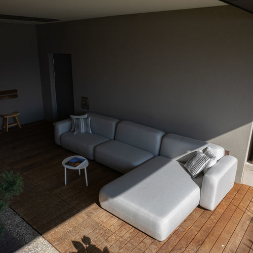 Canapé modulable - CLOUD  - DRIGANI SRL - contemporain / d'extérieur / en tissu