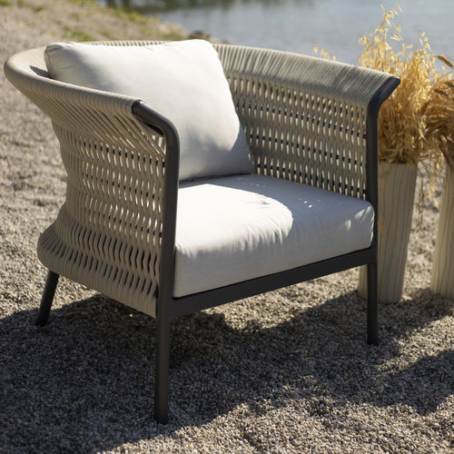 Fauteuil contemporain - FLY  - DRIGANI SRL - en tissu / en mousse / en aluminium