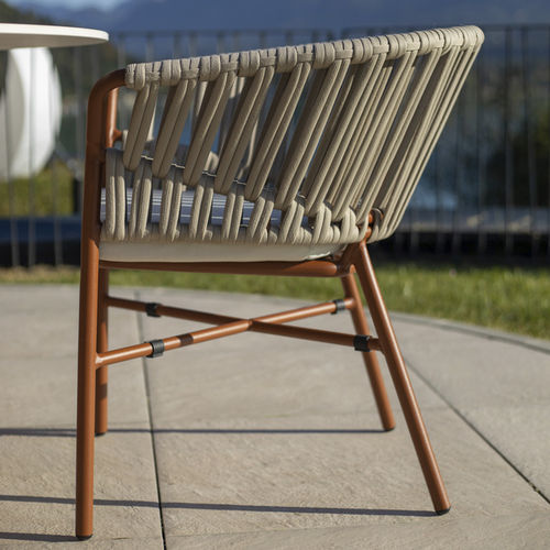 Fauteuil contemporain - FLY  - DRIGANI SRL - en tissu / en mousse / aluminium