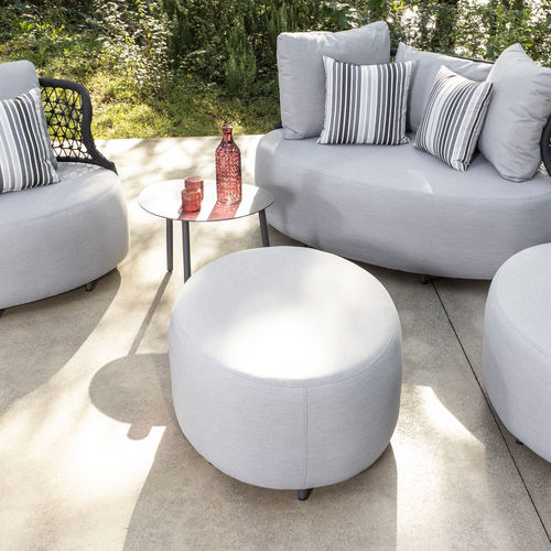Pouf contemporain - COBBE - DRIGANI SRL - en tissu / rond / imperméable