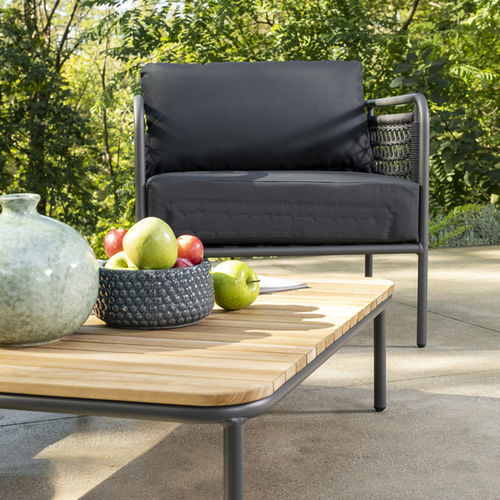 Fauteuil contemporain - CORTINA - DRIGANI SRL - en Textilene® / en corde / en aluminium