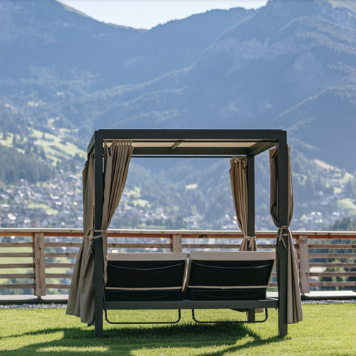 Chaise longue contemporaine - MALDIVE   - DRIGANI SRL - en tissu / en mousse / en aluminium