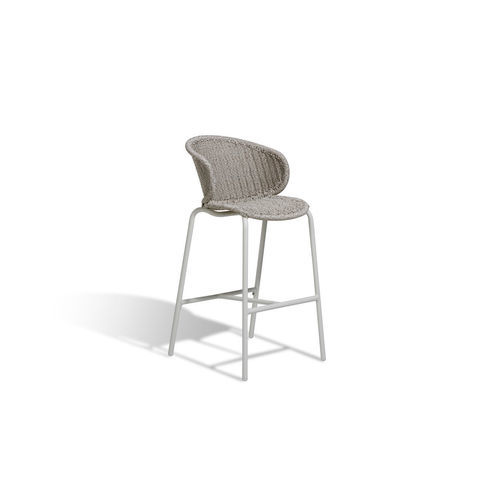 Tabouret contemporain - Bilbao - DRIGANI SRL - en Textilene® / en corde / en aluminium