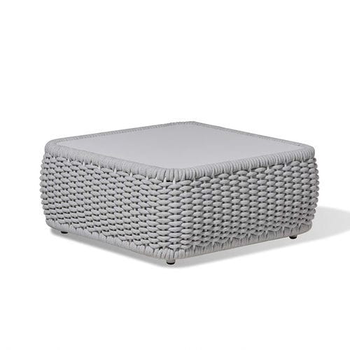 Table basse contemporaine - AURA - DRIGANI SRL - en aluminium / en corde / avec piètement en aluminium