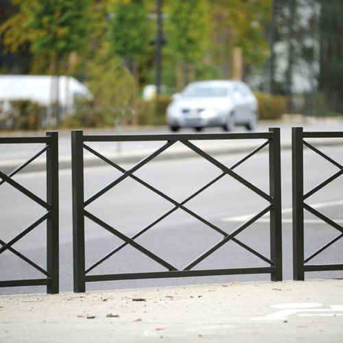 Barrière de protection - DIAMOND - PROCITY - fixe / en acier zingué / pour espace public