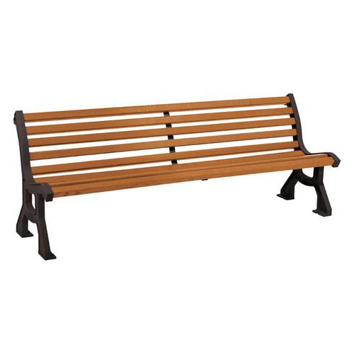 Banc de jardin contemporain - LUBLIN - PROCITY - en acier galvanisé / en acier / en acier inoxydable