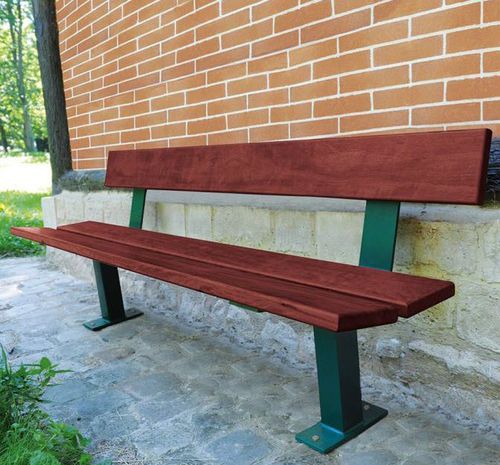 Banc public contemporain - PAGODA - PROCITY - en acier galvanisé / en acier / en zinc