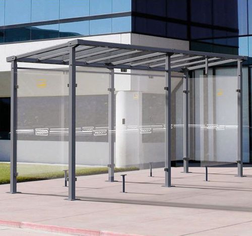 Abri fumeurs d'extérieur - MILAN - PROCITY - semi-ouvert / en aluminium