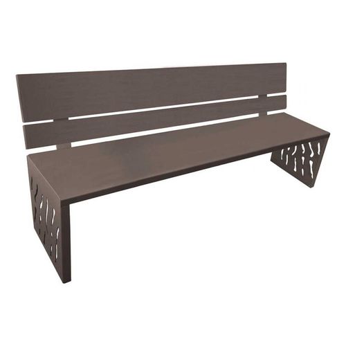Banc public contemporain - VENICE - PROCITY - en tôle d'acier / en acier galvanisé / en acier
