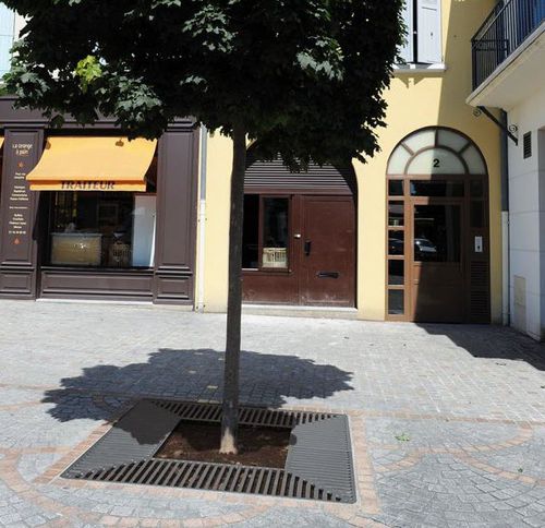 Grille d'arbre ronde - SILAOS® - PROCITY - carrée / en béton / en acier