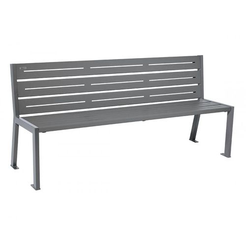 Banc public contemporain - SILAOS® - PROCITY - en tôle d'acier / en acier / en zinc