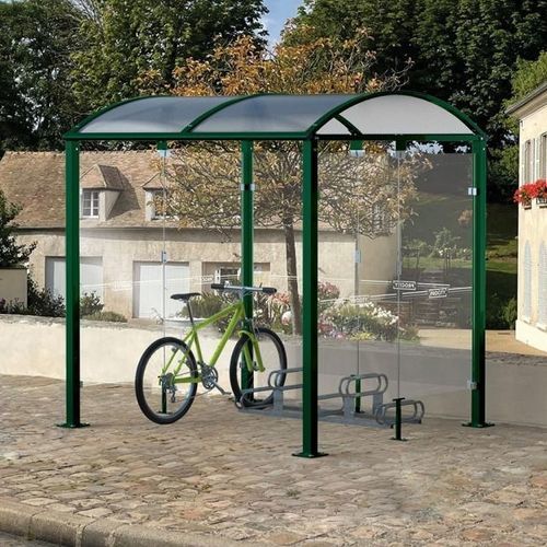 Abri vélo couverture en polycarbonate - M - PROCITY - en aluminium / en acier galvanisé / en acier