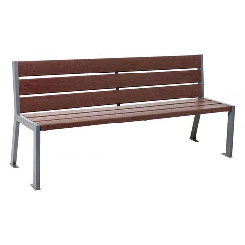 Banc public design - SILAOS® - PROCITY - en plastique recyclé / en acier / en zinc