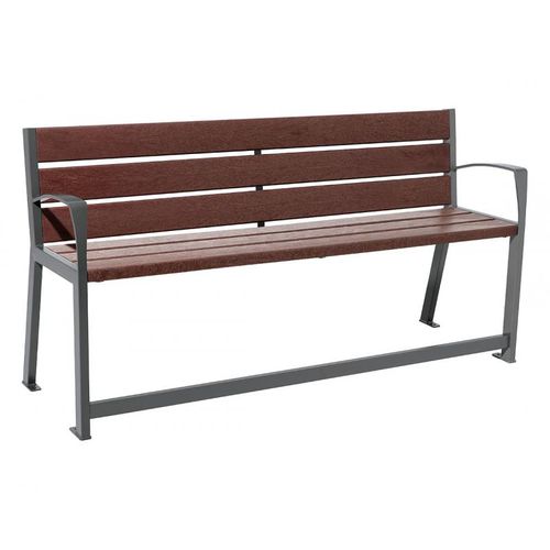 Banc public contemporain - SILAOS® ASSIST - PROCITY - en plastique recyclé / en acier galvanisé / en acier
