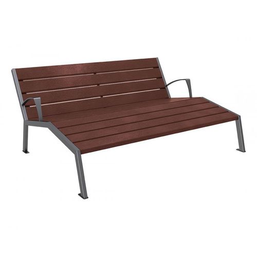Bain de soleil contemporain - SILAOS® - PROCITY - en acier galvanisé / en plastique recyclé / en plastique recyclé