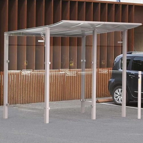 Abri fumeurs d'extérieur - MODULO - PROCITY - semi-ouvert / en aluminium