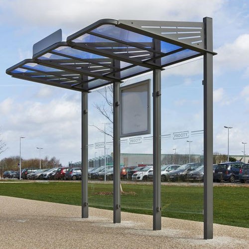 Abribus en verre - CONVIVIALE® - PROCITY - en acier / en aluminium anodisé / en PMMA