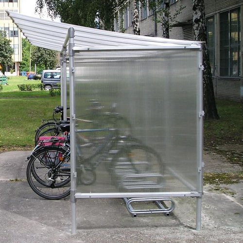 Abri vélo couverture en polycarbonate - ECONOMY - PROCITY - en aluminium / pour espace public