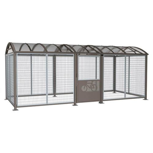 Abri vélo sécurisé - "XL" - PROCITY - en aluminium / en acier galvanisé / en acier