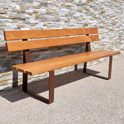 Banc public contemporain - RIGA - PROCITY - en acier galvanisé / en acier / en zinc