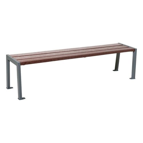 Banc public contemporain - SILAOS® - PROCITY - en plastique recyclé / en acier galvanisé / en acier
