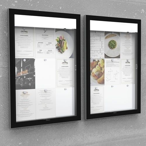 Vitrine d'affichage murale - EDGE POSTER  - PROCITY - d'extérieur / d'intérieur / à LED