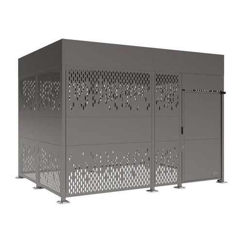 Abri vélo couverture en polycarbonate - Horizon - PROCITY - sécurisé / modulaire / avec éclairage LED