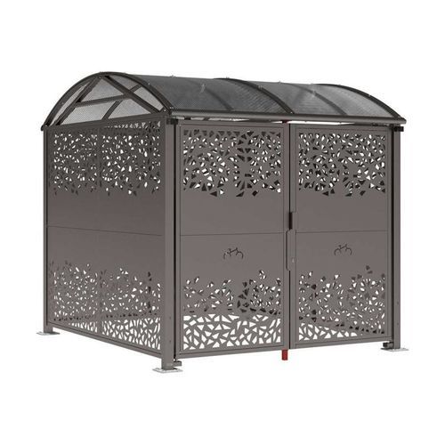 Abri vélo couverture en polycarbonate - L - PROCITY - sécurisé / modulaire / avec éclairage LED