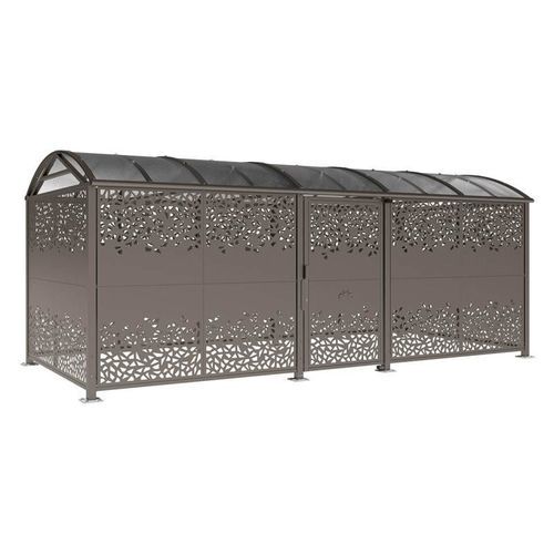 Abri vélo couverture en polycarbonate - XL - PROCITY - sécurisé / design / avec éclairage LED