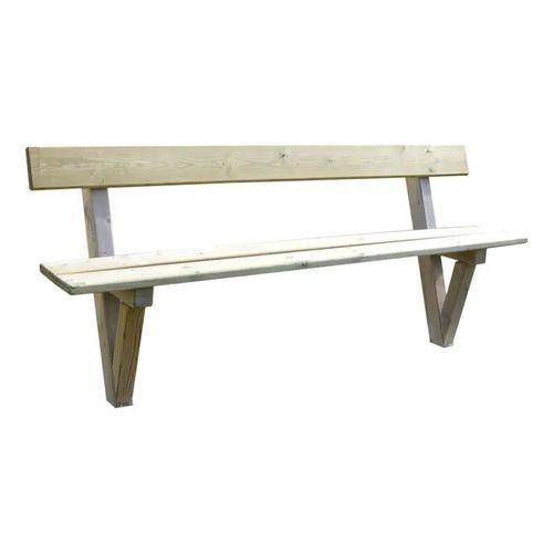 Banc public bois - Turin - PROCITY - avec dossier / d'extérieur / pour propriétés privées
