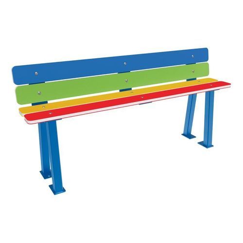 Banc public en acier à revêtement par poudre - Rainbow - PROCITY - en acier / en acier inoxydable / en acier peint