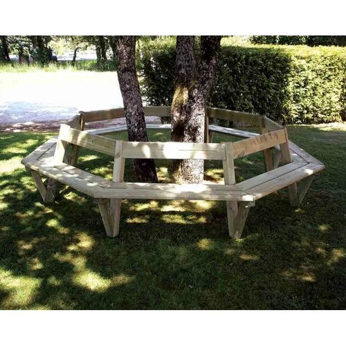 Banc public en bois - TURIN - PROCITY - en pin / avec dossier / pour espaces verts