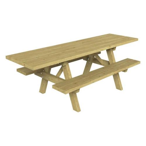 Table de pique-nique contemporaine - Turin - PROCITY - bois / avec piètement en bois / rectangulaire