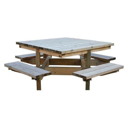 Table de pique-nique contemporaine - Dublin - PROCITY - bois / carrée / pour espace public