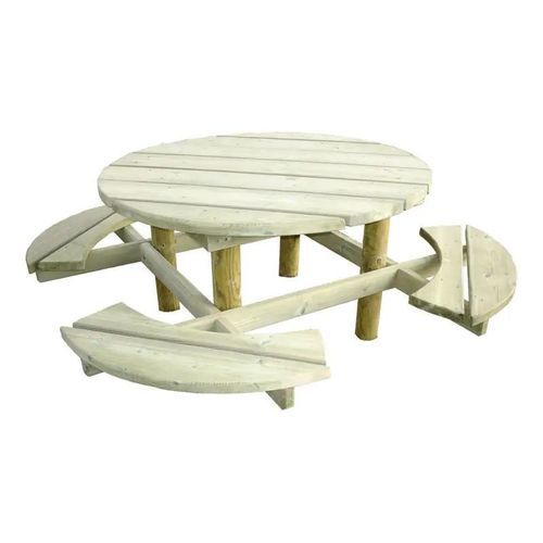 Table de pique-nique contemporaine - Dublin - PROCITY - en pin / en bois / avec piètement en bois