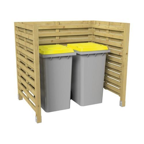 Cache-conteneur de recyclage - Turin - PROCITY - résidentiel / en bois / bois