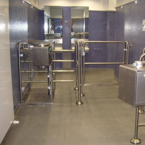 Tourniquet mi-hauteur - COIN ACCEPTOR "SAVE PLUS" - Karl Gotschlich GesmbH - pour contrôle d'accès automatique / en acier / pour établissement public