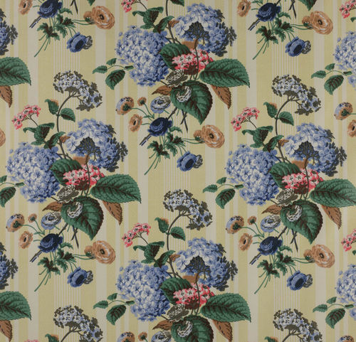 Tissu d'ameublement - HYDRANGEA - Colefax & Fowler - à fleurs / en coton